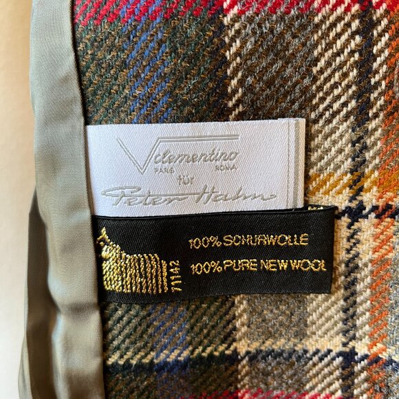 Clementino Peter Hahn Wool Blazer Jacket Tartan Plaid Women's 16/18/1X Petite - Picture 7 of 9